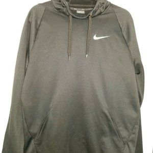 Nike men’s Dri-Fit Black Hoodie with fleece lining size L, Excellent Condition
